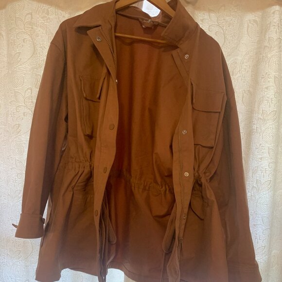 Victoria's Secret PINK Cargo Utility Jacket Size XL Color Toffee - Picture 4 of 8